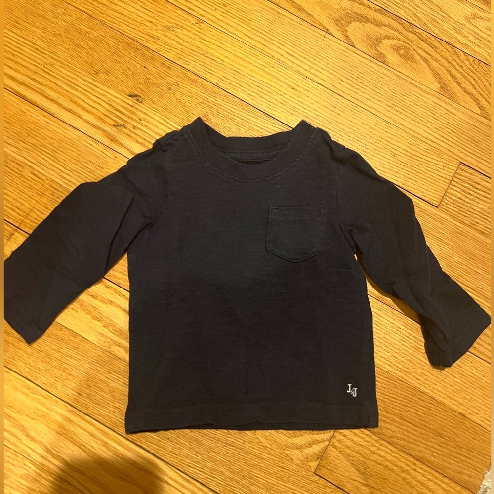 Janie & Jack Navy Long Sleeve Shirt